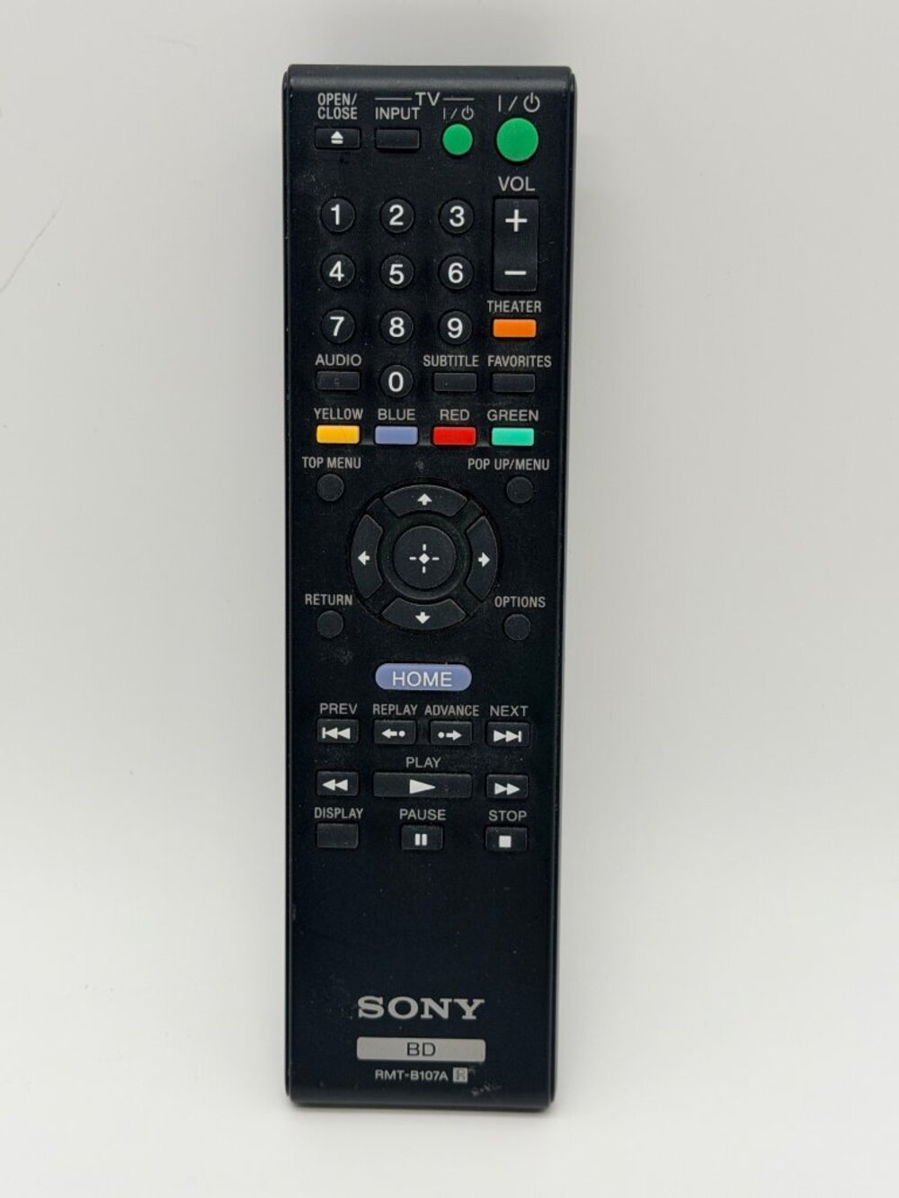 Sony BD RMT-B107A Remote Control For Blue Ray DVD BDP-BX37 BDP-S270 OEM Genuine